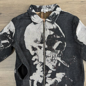 RDMCLOTHINGART tapestry hoodie CIGARETTE SKULL TAPESTRY JACKET