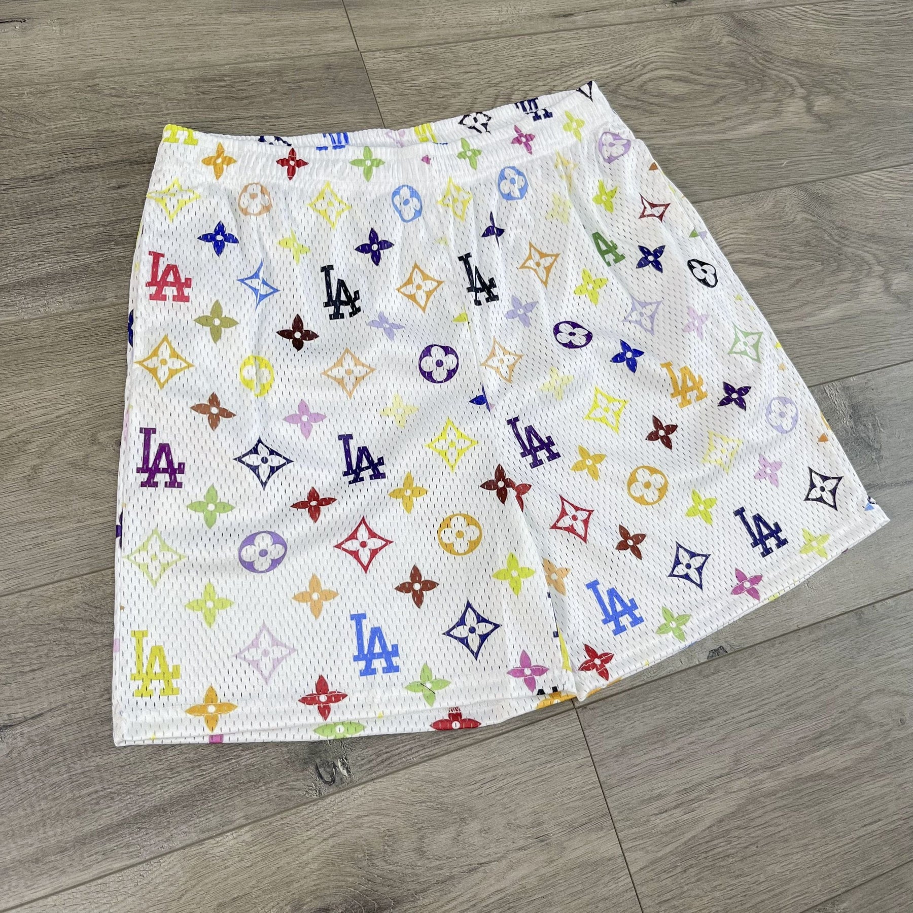 COLORFUL LA MESH SHORTS-8677 - RDMCLOTHINGART