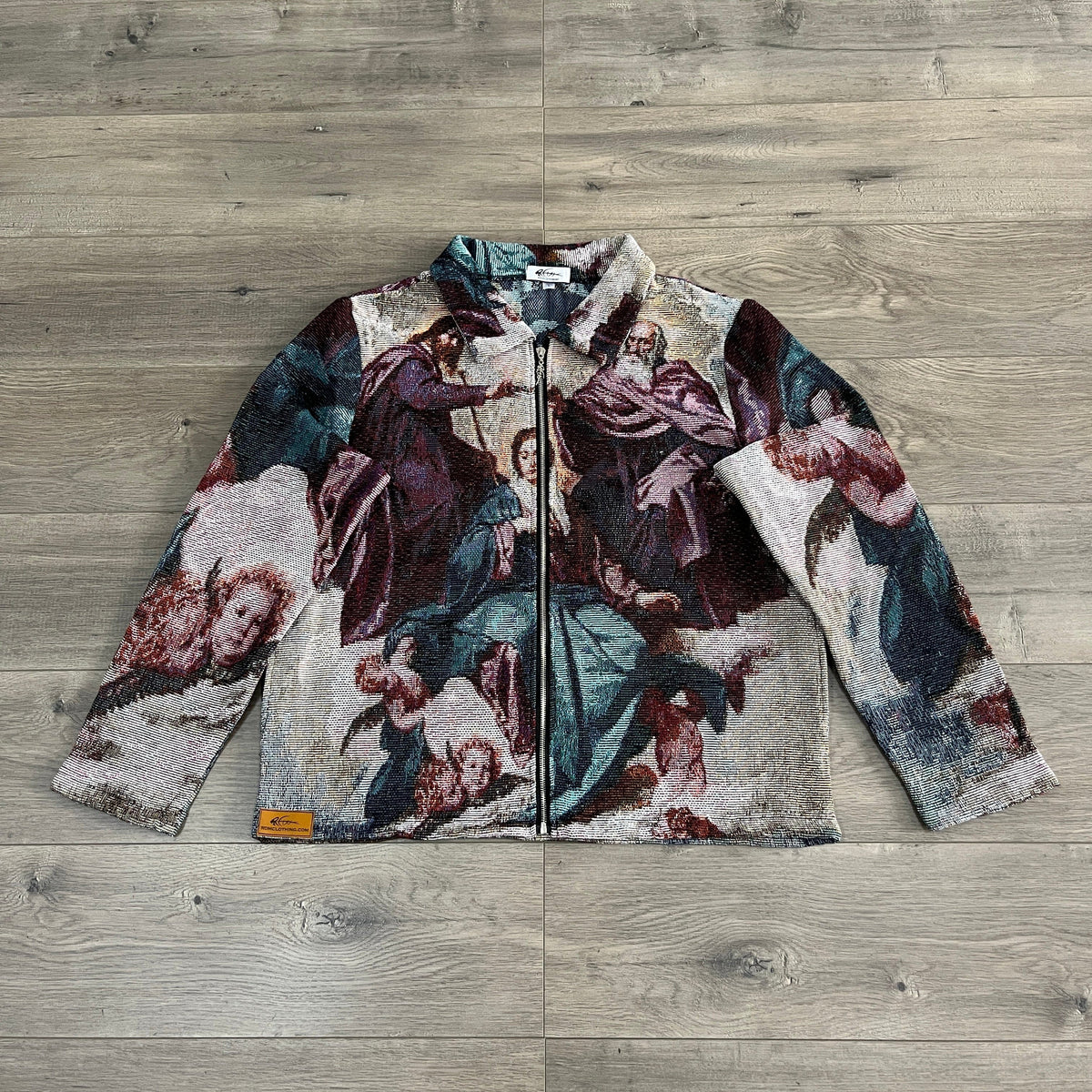 RDMCLOTHINGART tapestry hoodie CORONATION MARY TAPESTRY JACKET