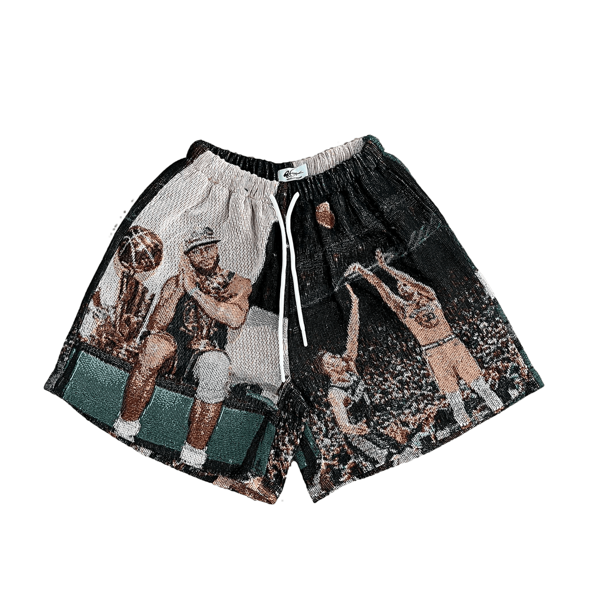 RDMCLOTHINGART tapestry hoodie CURRY TAPESTRY SHORTS
