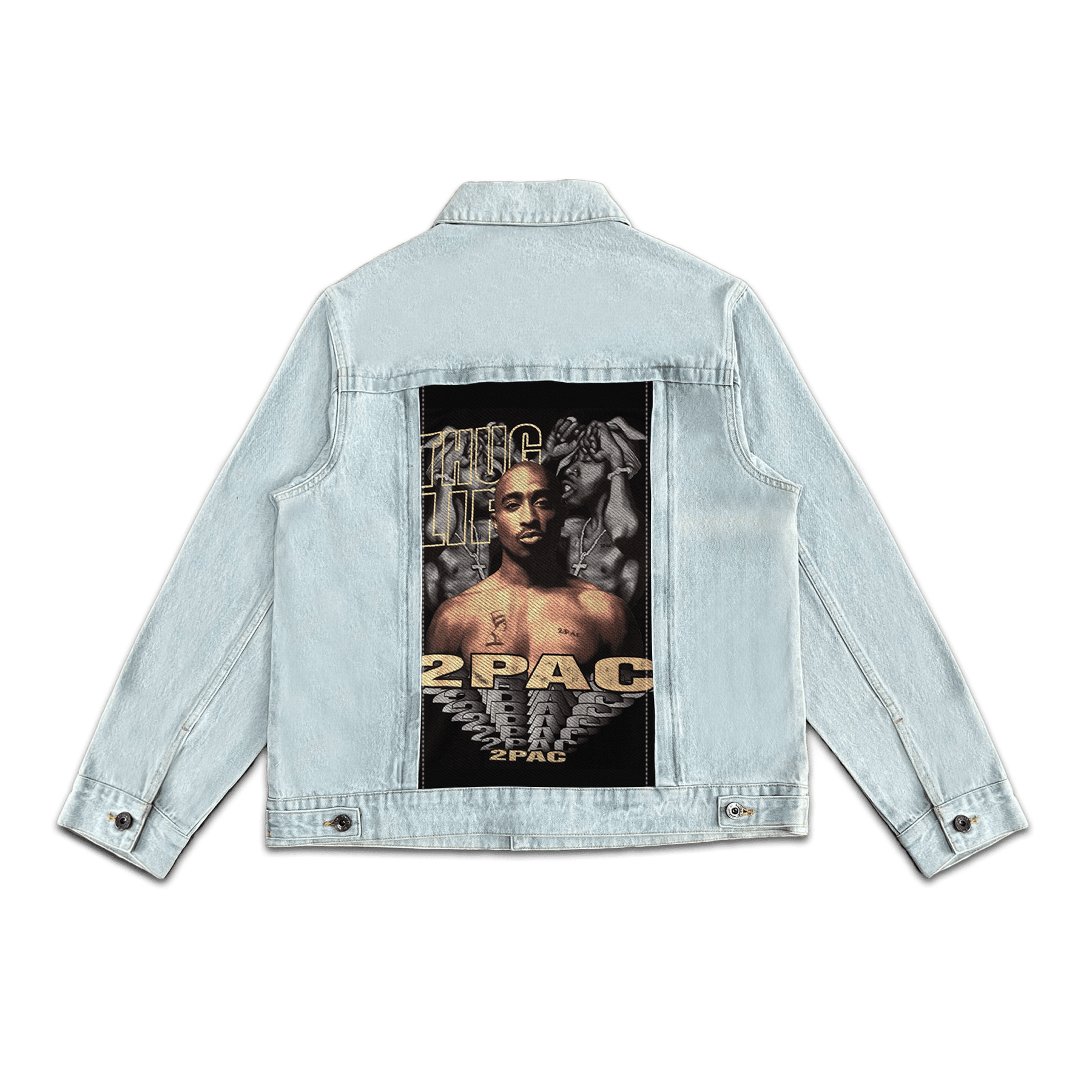 RDMCLOTHINGART tapestry hoodie CUSTOM DENIM JACKET