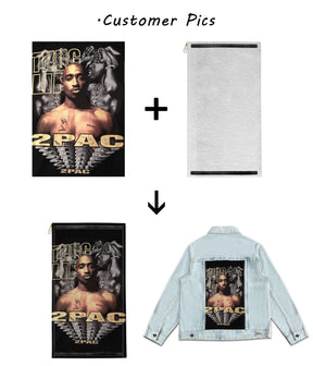 RDMCLOTHINGART tapestry hoodie CUSTOM DENIM JACKET