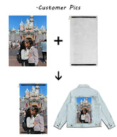 RDMCLOTHINGART tapestry hoodie CUSTOM DENIM JACKET