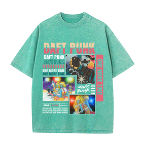 RDMCLOTHINGART tapestry hoodie DAFT PUNK HEAVY WEIGHT COTTON TEE-8993