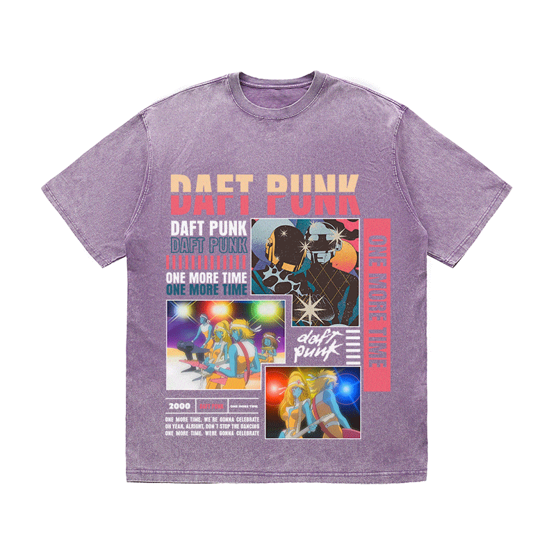 RDMCLOTHINGART tapestry hoodie DAFT PUNK HEAVY WEIGHT COTTON TEE-8993