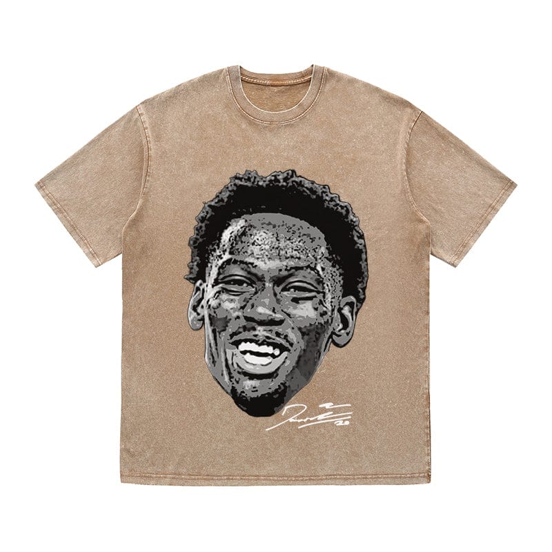 RDMCLOTHINGART tapestry hoodie DAVID HEAVY COTTON TEES-9551