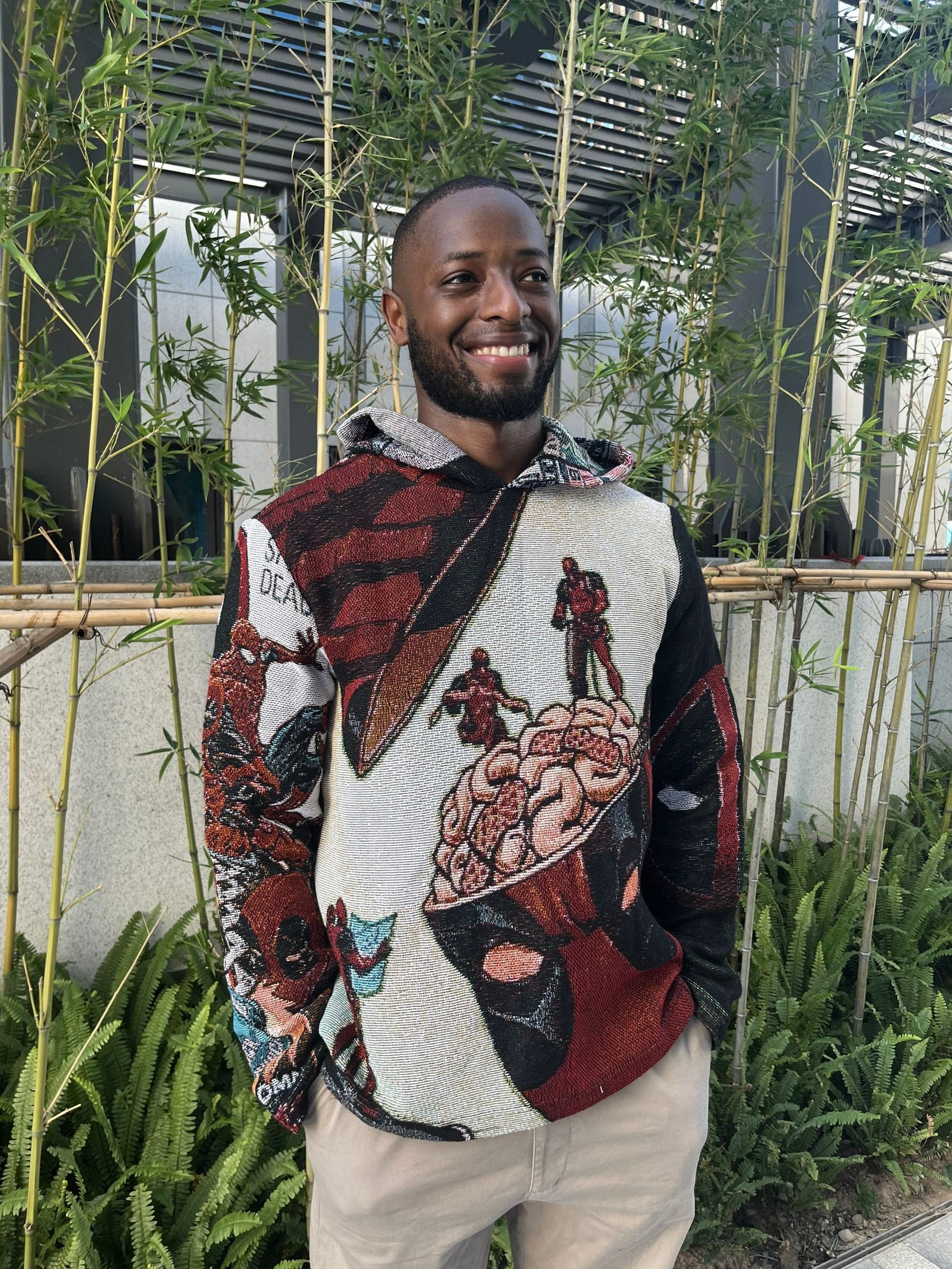DEADPOOL TAPESTRY HOODIE - RDMCLOTHINGART