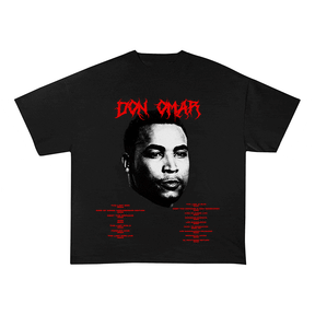 RDMCLOTHINGART tapestry hoodie DON OMAR HEAVY WEIGHT COTTON TEE-8928