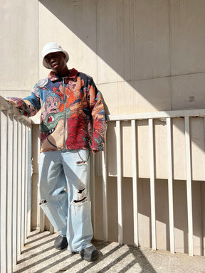 DRAGON TAPESTRY HOODIE - RDMCLOTHINGART