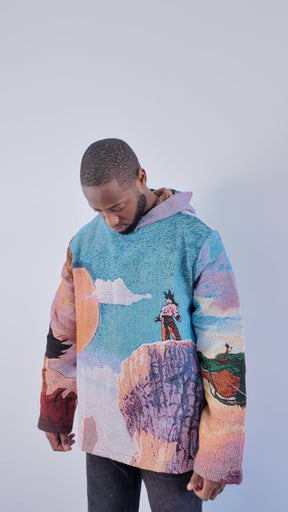 DRAGON V2 TAPESTRY HOODIE - RDMCLOTHINGART