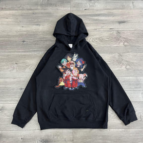 DRAGONBALL TAPESTRY PATCH HOODIE-9052 - RDMCLOTHINGART