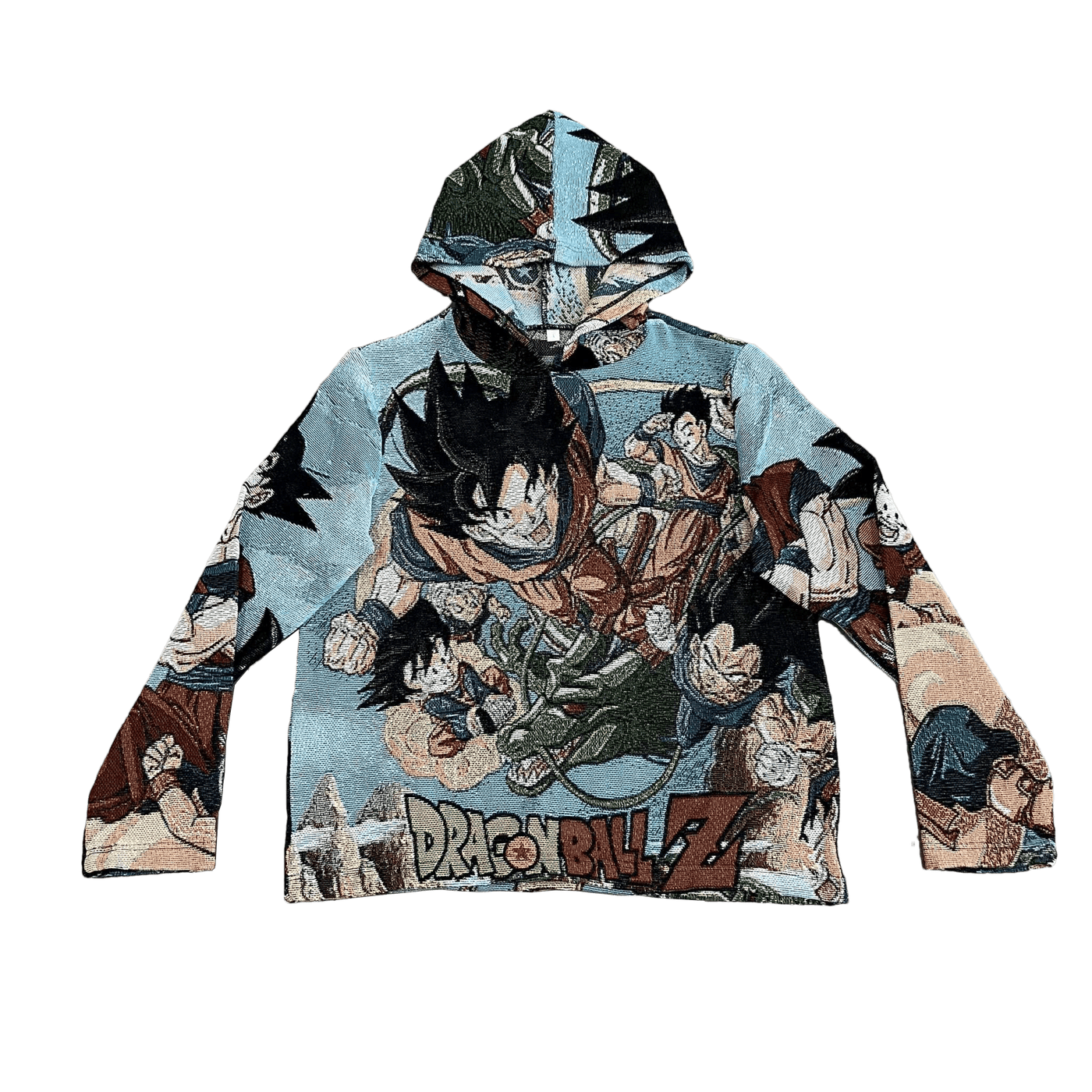 DRAGONBALL V2 TAPESTRY HOODIE - RDMCLOTHINGART