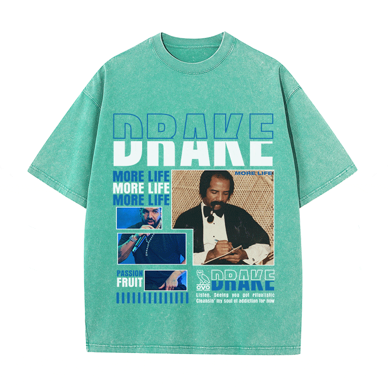 RDMCLOTHINGART tapestry hoodie DRAKE HEAVY WEIGHT COTTON TEE-8994