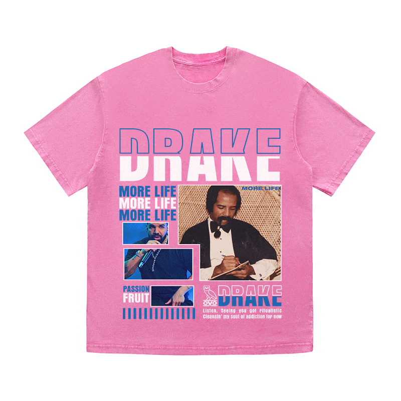 RDMCLOTHINGART tapestry hoodie DRAKE HEAVY WEIGHT COTTON TEE-8994