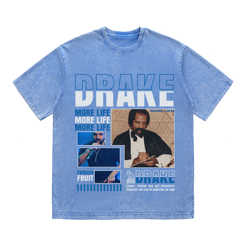 RDMCLOTHINGART tapestry hoodie DRAKE HEAVY WEIGHT COTTON TEE-8994