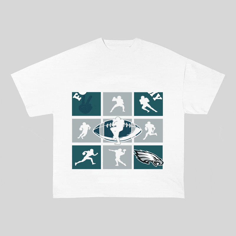 RDMCLOTHINGART tapestry hoodie EAGLES HEAVY WEIGHT COTTON TEE-8773