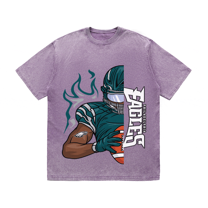 RDMCLOTHINGART tapestry hoodie EAGLES HEAVY WEIGHT COTTON TEE-8805