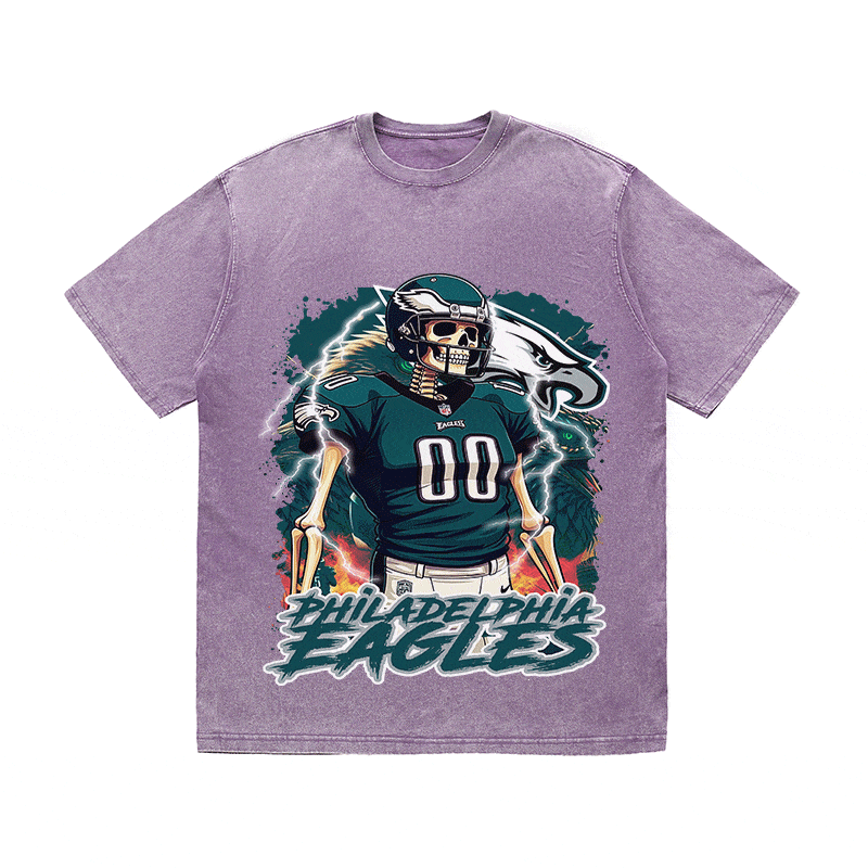 RDMCLOTHINGART tapestry hoodie EAGLES HEAVY WEIGHT COTTON TEE-8808
