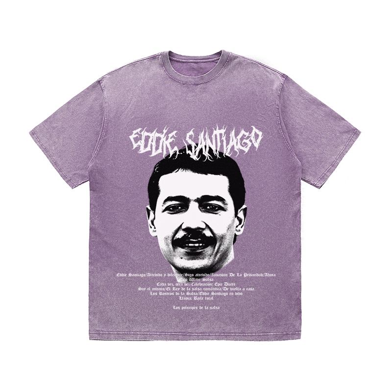 RDMCLOTHINGART tapestry hoodie EDDIE SANTIAGO HEAVY WEIGHT COTTON TEE-8930