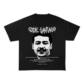 RDMCLOTHINGART tapestry hoodie EDDIE SANTIAGO HEAVY WEIGHT COTTON TEE-8930