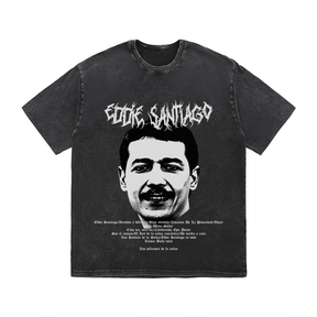 RDMCLOTHINGART tapestry hoodie EDDIE SANTIAGO HEAVY WEIGHT COTTON TEE-8930