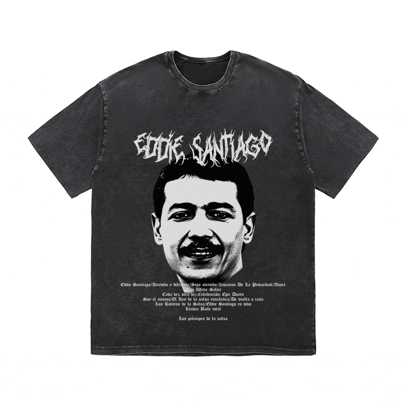 RDMCLOTHINGART tapestry hoodie EDDIE SANTIAGO HEAVY WEIGHT COTTON TEE-8930