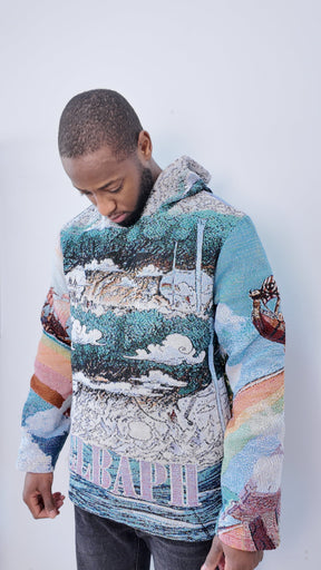 ELBAPH TAPESTRY HOODIE - RDMCLOTHINGART