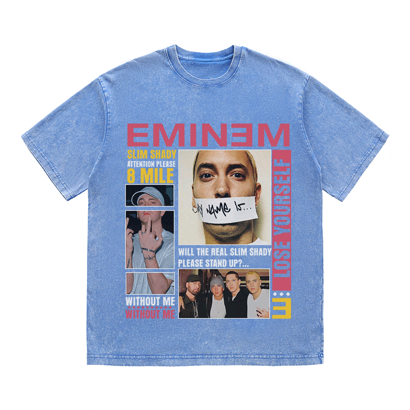 RDMCLOTHINGART tapestry hoodie EMINEM HEAVY WEIGHT COTTON TEE-8996