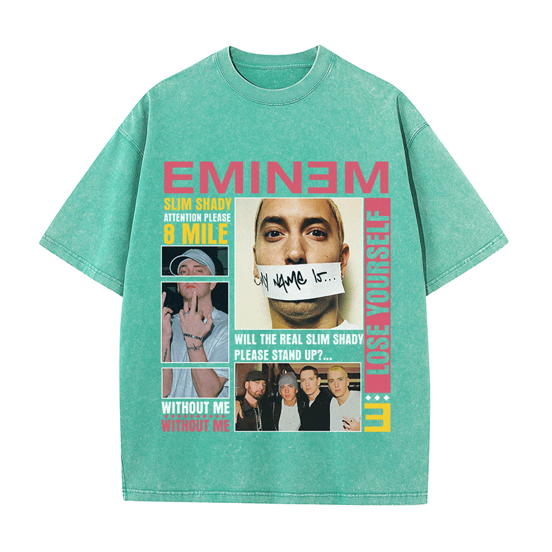 RDMCLOTHINGART tapestry hoodie EMINEM HEAVY WEIGHT COTTON TEE-8996