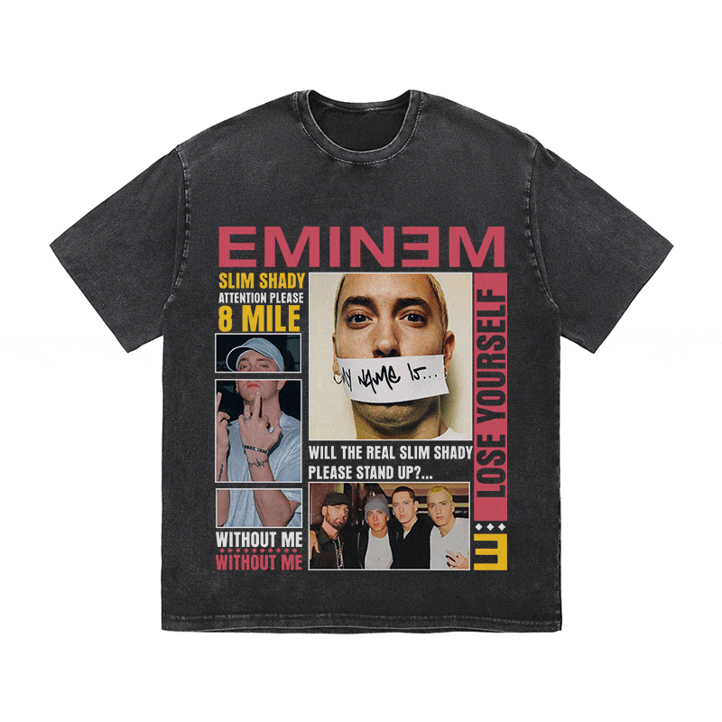 RDMCLOTHINGART tapestry hoodie EMINEM HEAVY WEIGHT COTTON TEE-8996