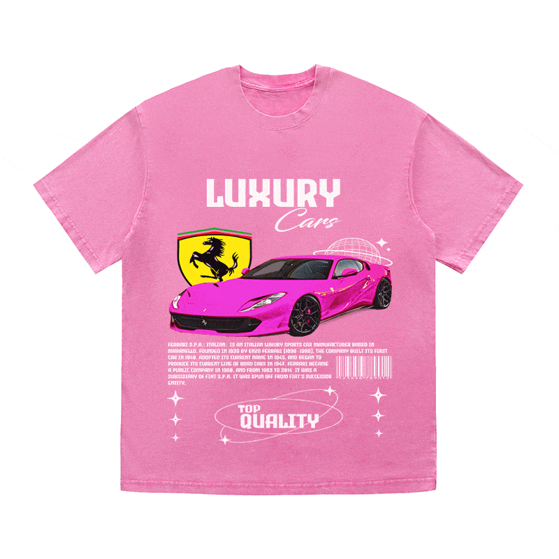 RDMCLOTHINGART tapestry hoodie FERRARI HEAVY WEIGHT COTTON TEE-9097