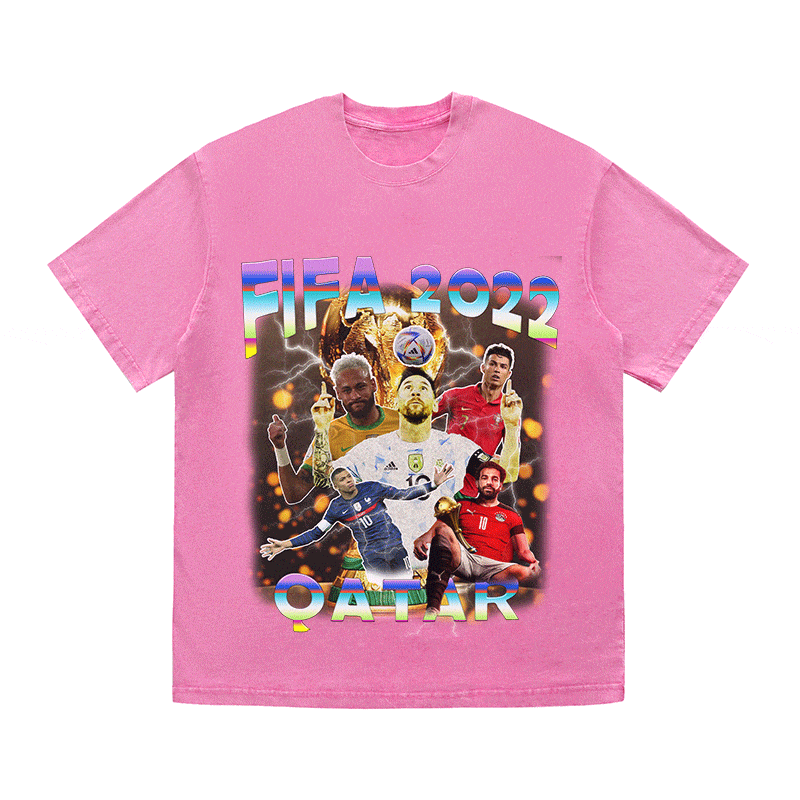 RDMCLOTHINGART tapestry hoodie FIFA 2022 HEAVY WEIGHT COTTON TEE-9156