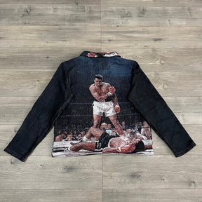 FIGHT TAPESTRY JACKET - RDMCLOTHINGART