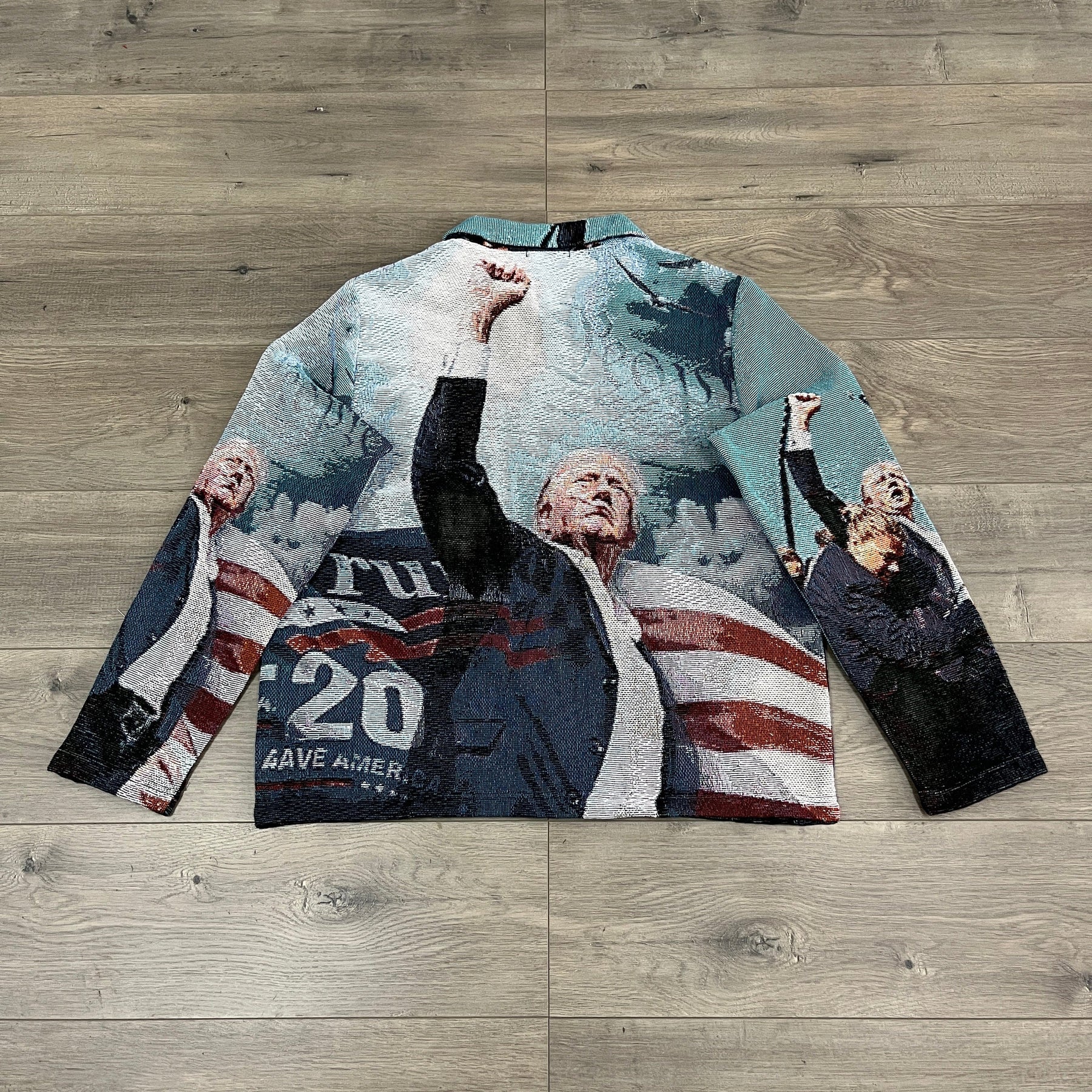 FIGHT US TAPESTRY JACKET - RDMCLOTHINGART