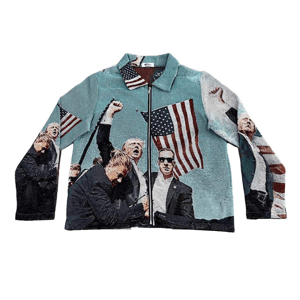 FIGHT US TAPESTRY JACKET - RDMCLOTHINGART