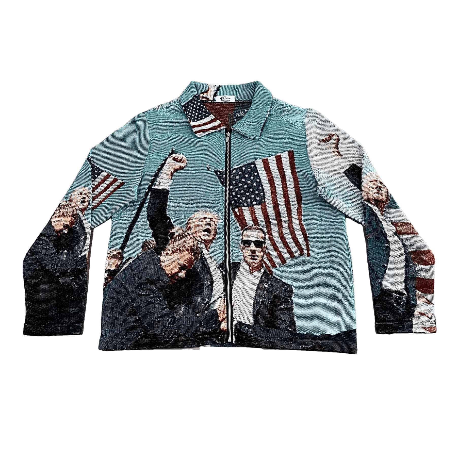 FIGHT US TAPESTRY JACKET - RDMCLOTHINGART