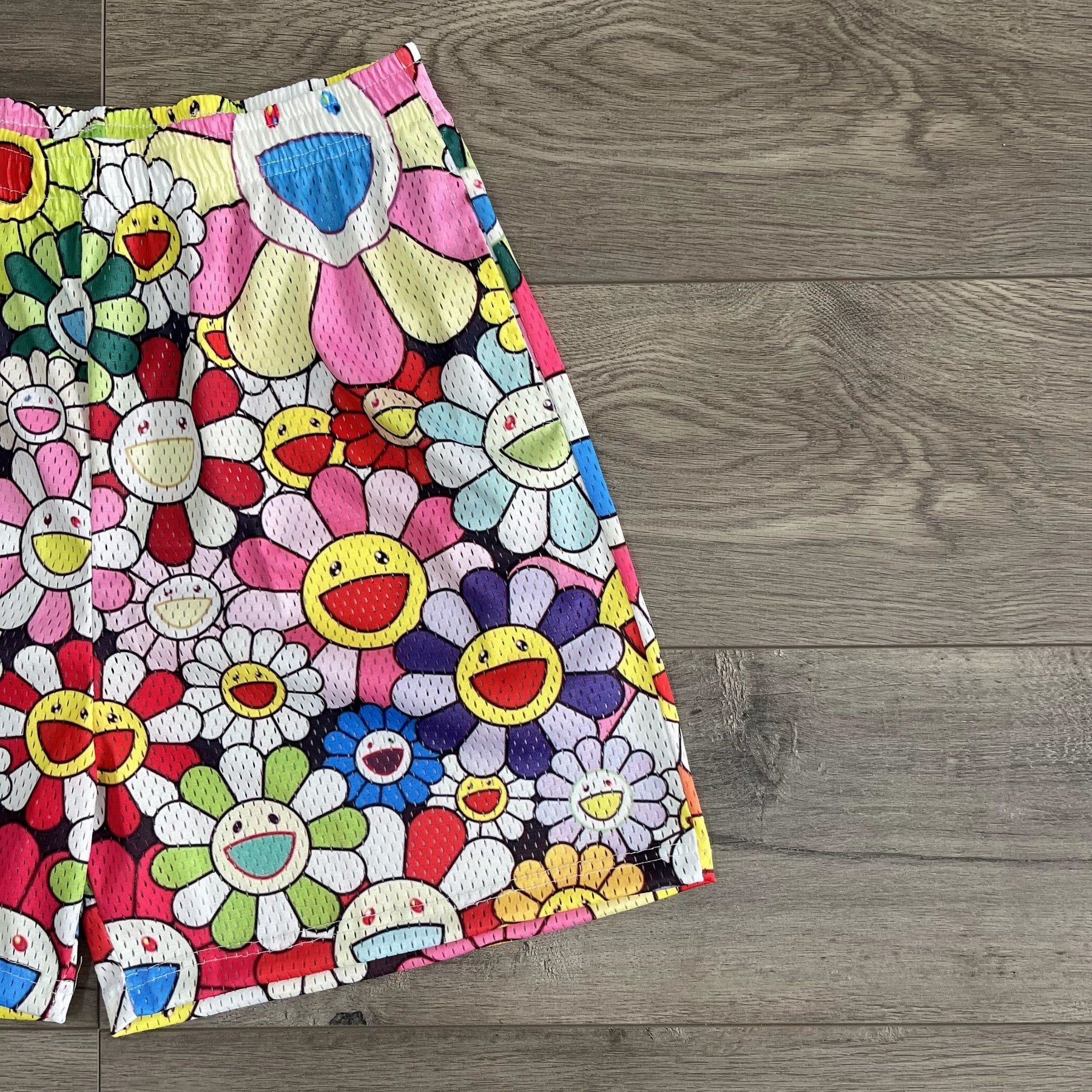 FLOWER MESH SHORTS-8622 - RDMCLOTHINGART