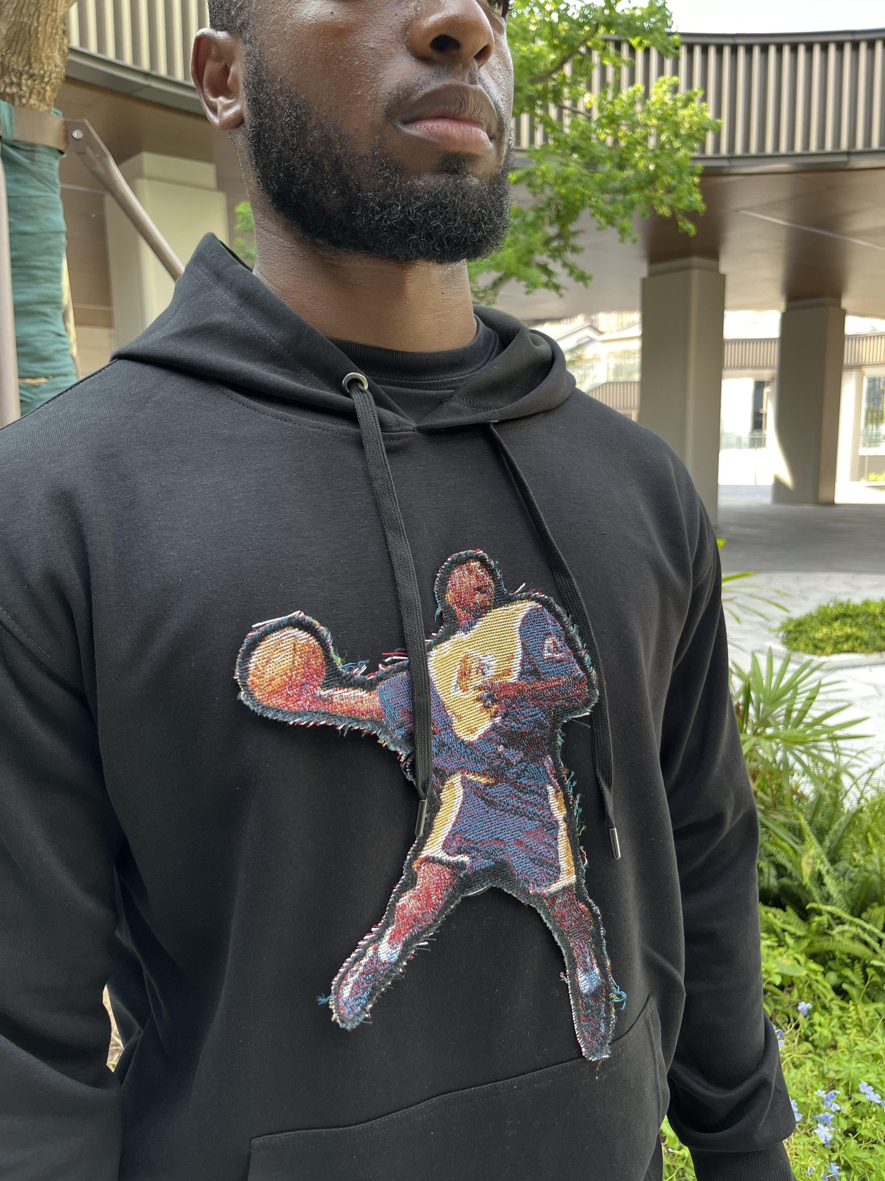 FLY MANBA TAPESTRY PATCH HOODIE-9023 - RDMCLOTHINGART