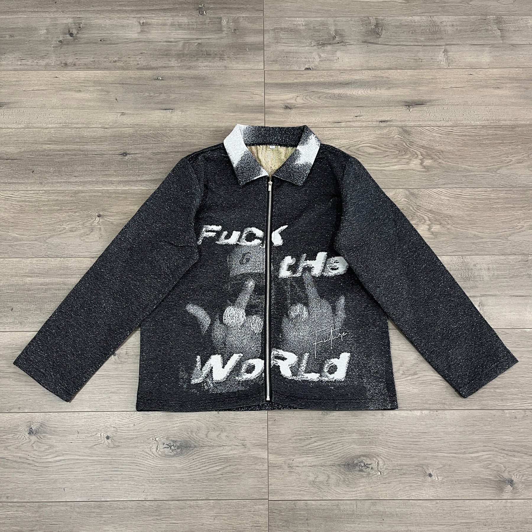 FXXK THE WORLD TAPESTRY JACKET - RDMCLOTHINGART