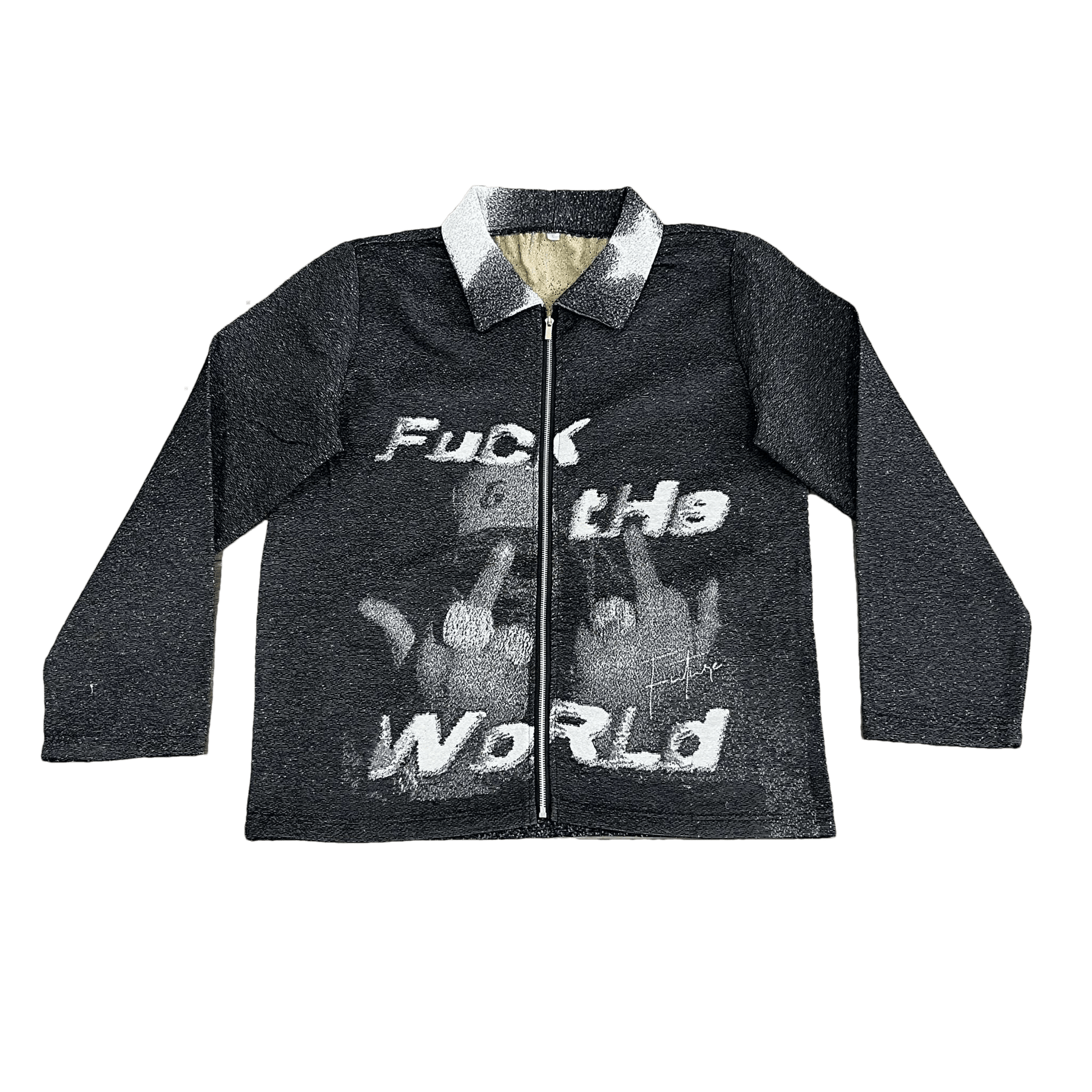 FXXK THE WORLD TAPESTRY JACKET - RDMCLOTHINGART