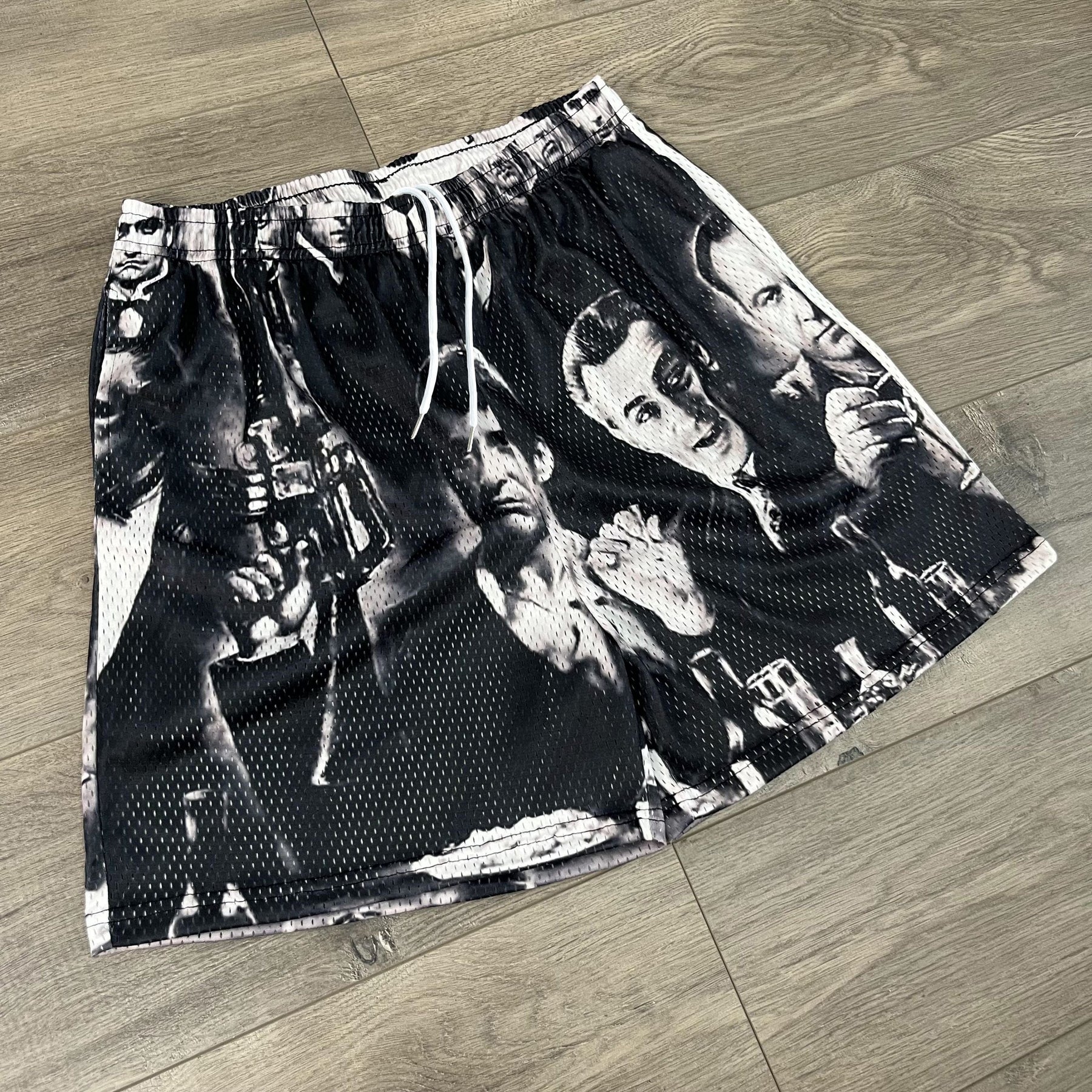 GANGSTERS MESH SHORTS-8681 - RDMCLOTHINGART