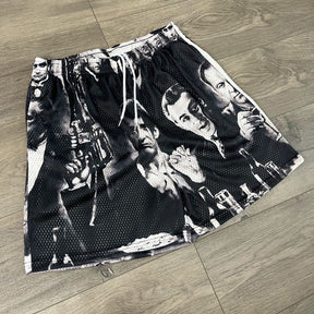 GANGSTERS MESH SHORTS-8681 - RDMCLOTHINGART