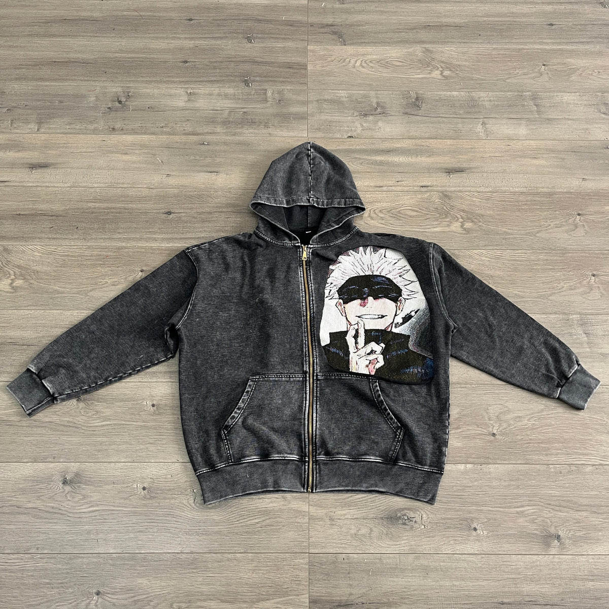 RDMCLOTHINGART tapestry hoodie GOJOU SATORU TAPESTRY PATCH HOODIE-9248