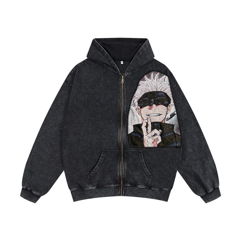 RDMCLOTHINGART tapestry hoodie GOJOU SATORU TAPESTRY PATCH HOODIE-9248