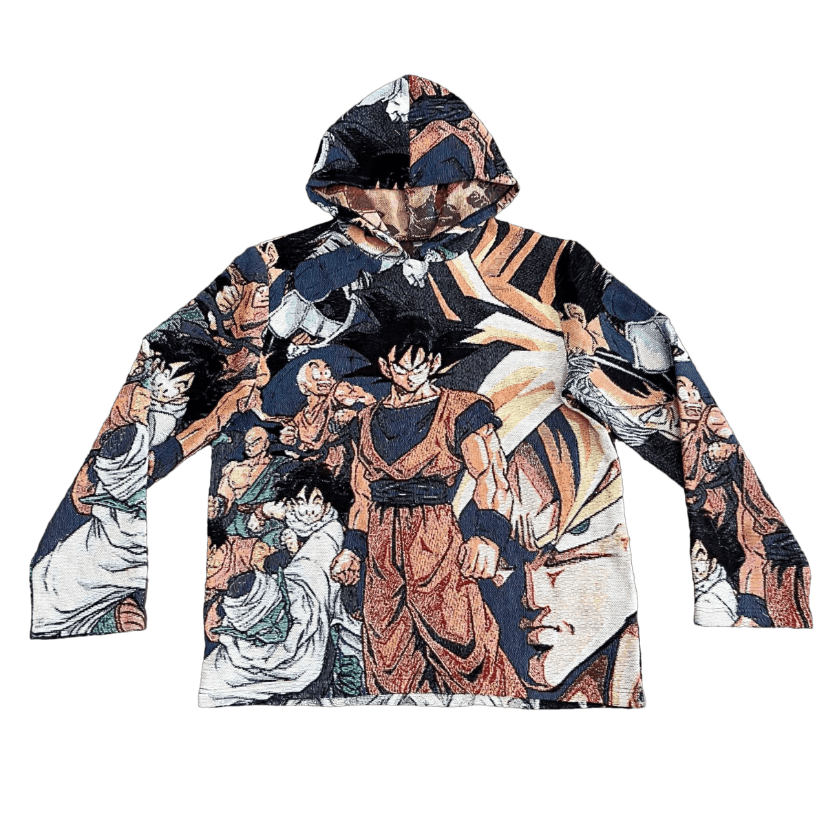 GOKU COLLECTION TAPESTRY HOODIE - RDMCLOTHINGART