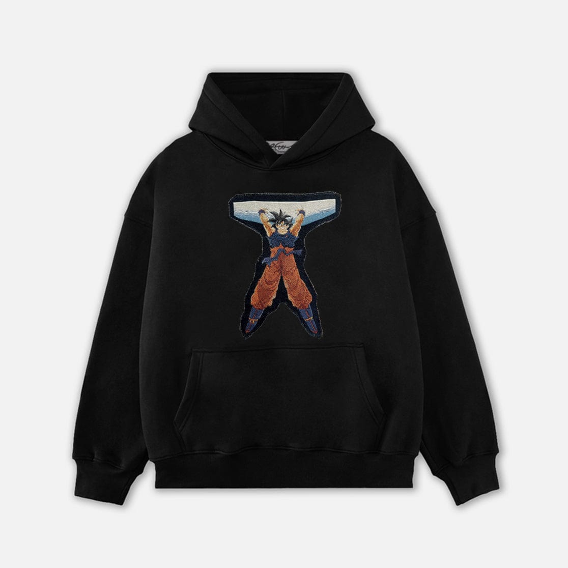 GOKU TAPESTRY PATCH HOODIE-9048 - RDMCLOTHINGART