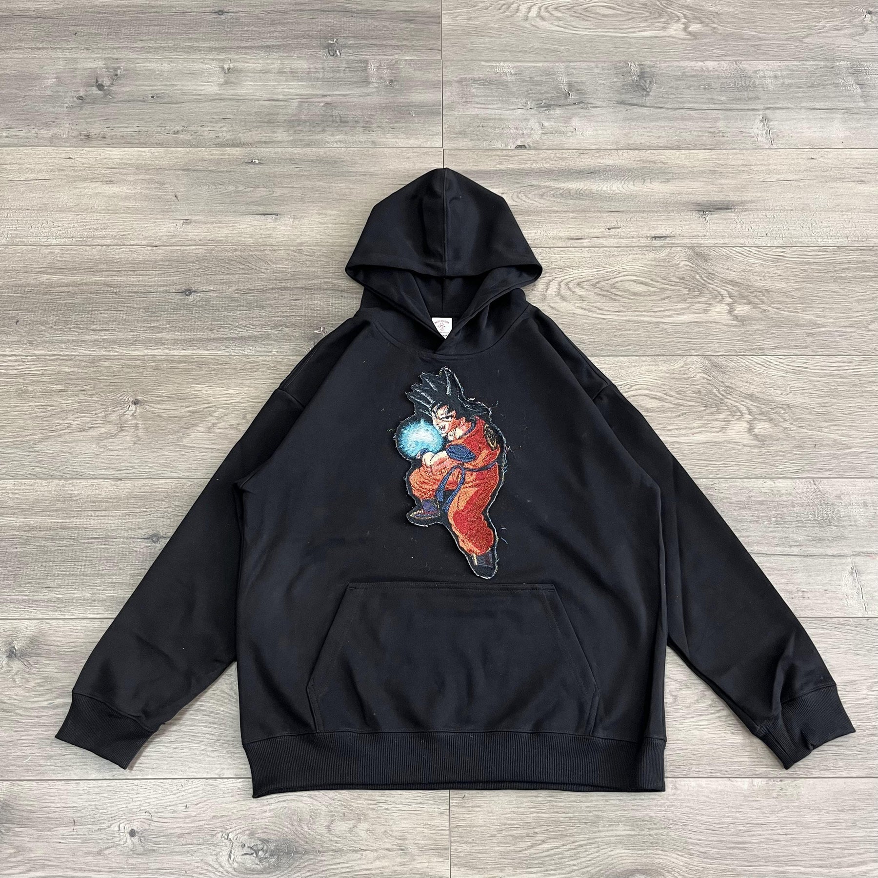 GOKU TAPESTRY PATCH HOODIE-9061 - RDMCLOTHINGART
