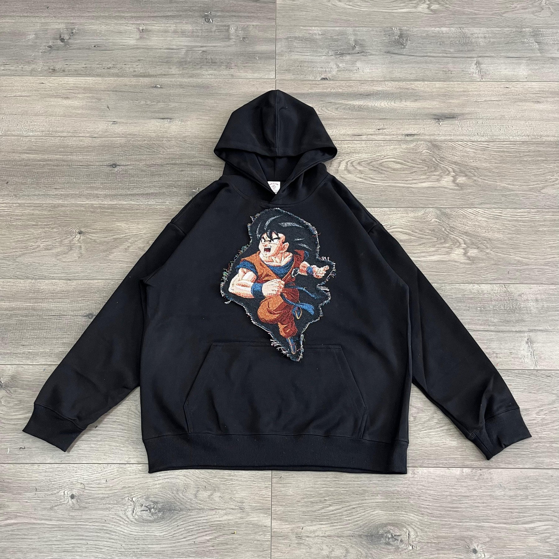 GOKU TAPESTRY PATCH HOODIE-9065 - RDMCLOTHINGART