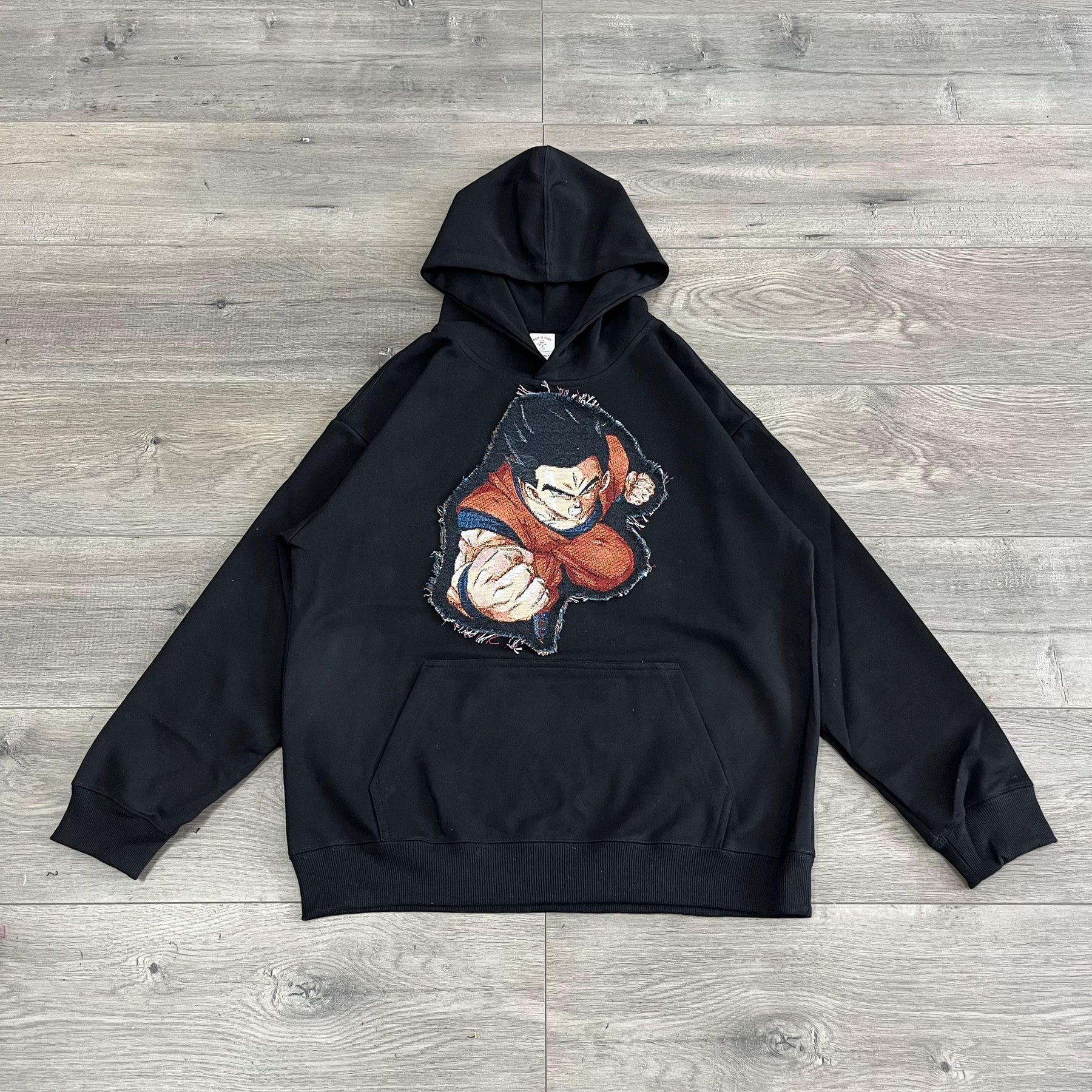 GOKU TAPESTRY PATCH HOODIE-9082 - RDMCLOTHINGART