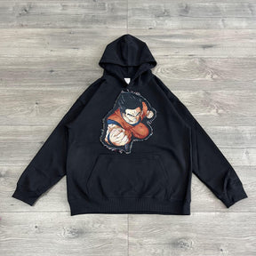 GOKU TAPESTRY PATCH HOODIE-9082 - RDMCLOTHINGART